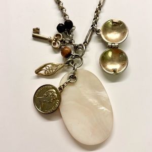 Vintage charm necklace - 14.5” drop